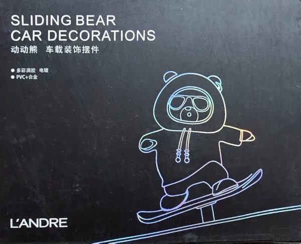 Funny Skateboard Bear Car Dashboard Decoration | Best Quality Decoration Piece For Car